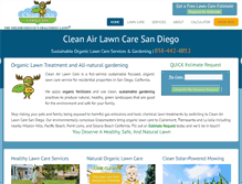 Tablet Screenshot of cleanairlawncaresandiego.com